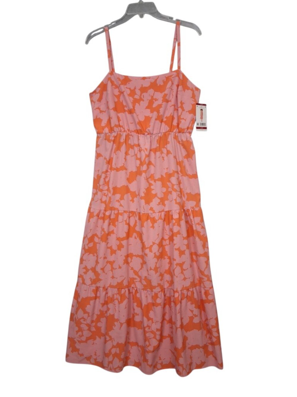 Social Standard by Sanctuary | Floral Smocked‎ Back Dress Pink Orange | Size XL